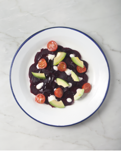 Carpaccio di barbabietola con avocado
