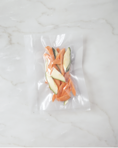 VERDURE CRUDE PULITE E AFFETTATE - 200 gr