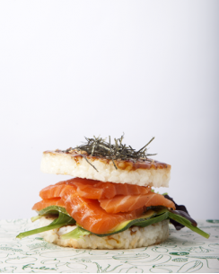 Rice burger al SALMONE