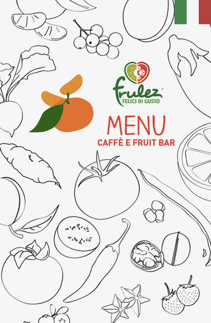 Menu caffe e fruit bar