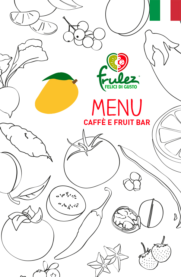 Menu caffe e fruit bar