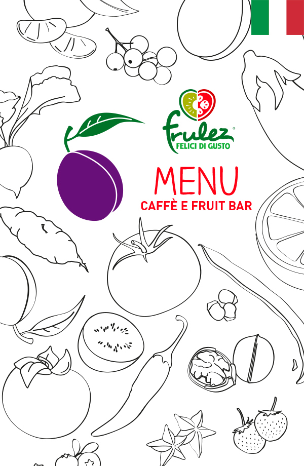 Menu caffe e fruit bar